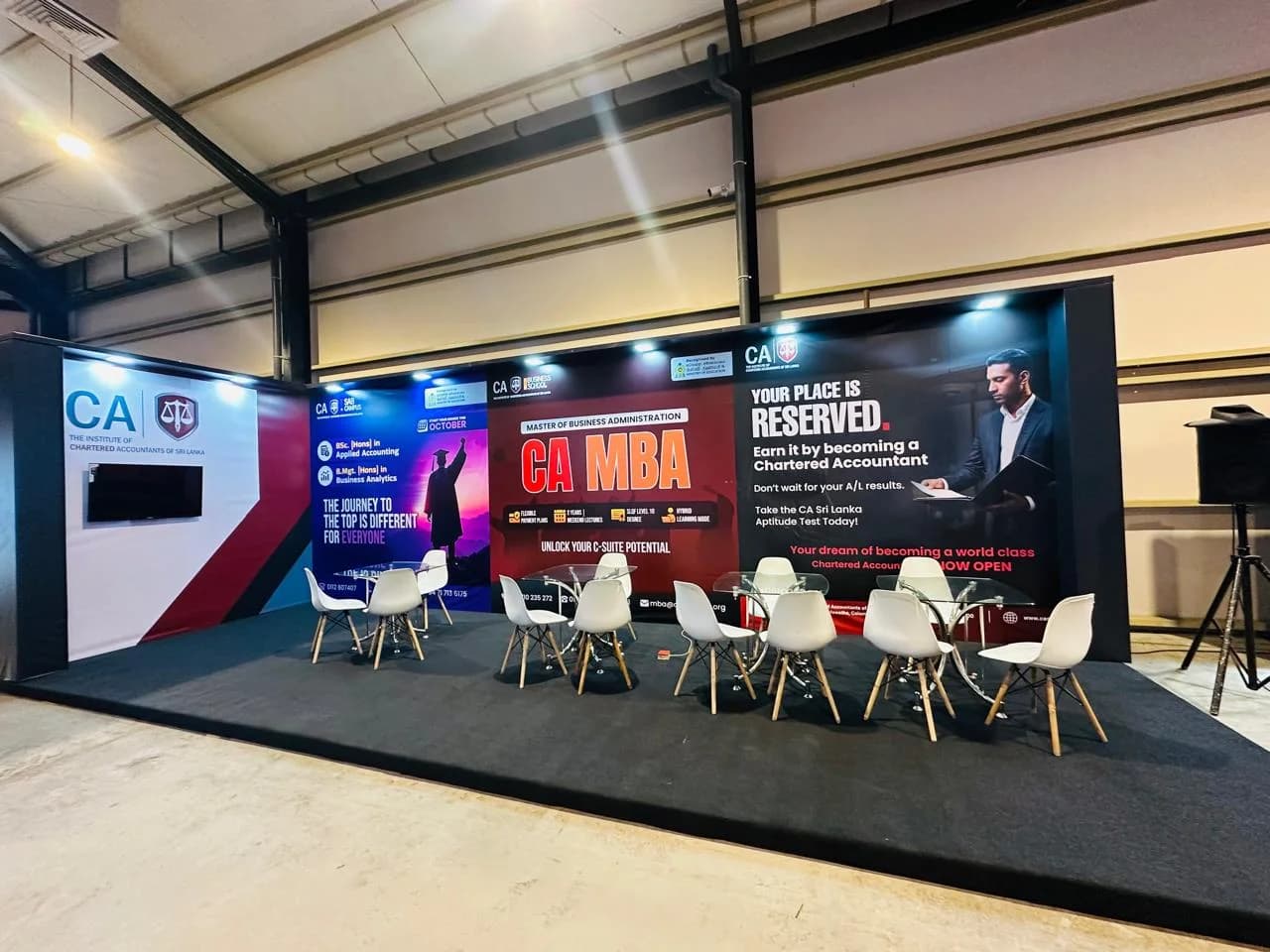 Cubicle exhibition stall rental career fair Sri Lanka