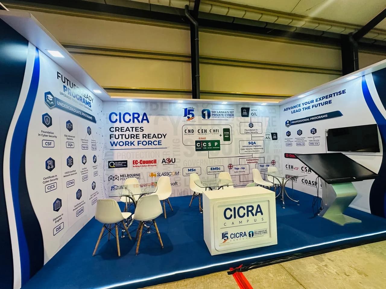 CICRA campus cyber security stall