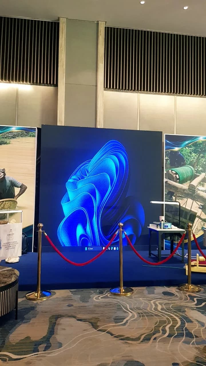 Custom-built jewellery exhibition stall Sri Lanka