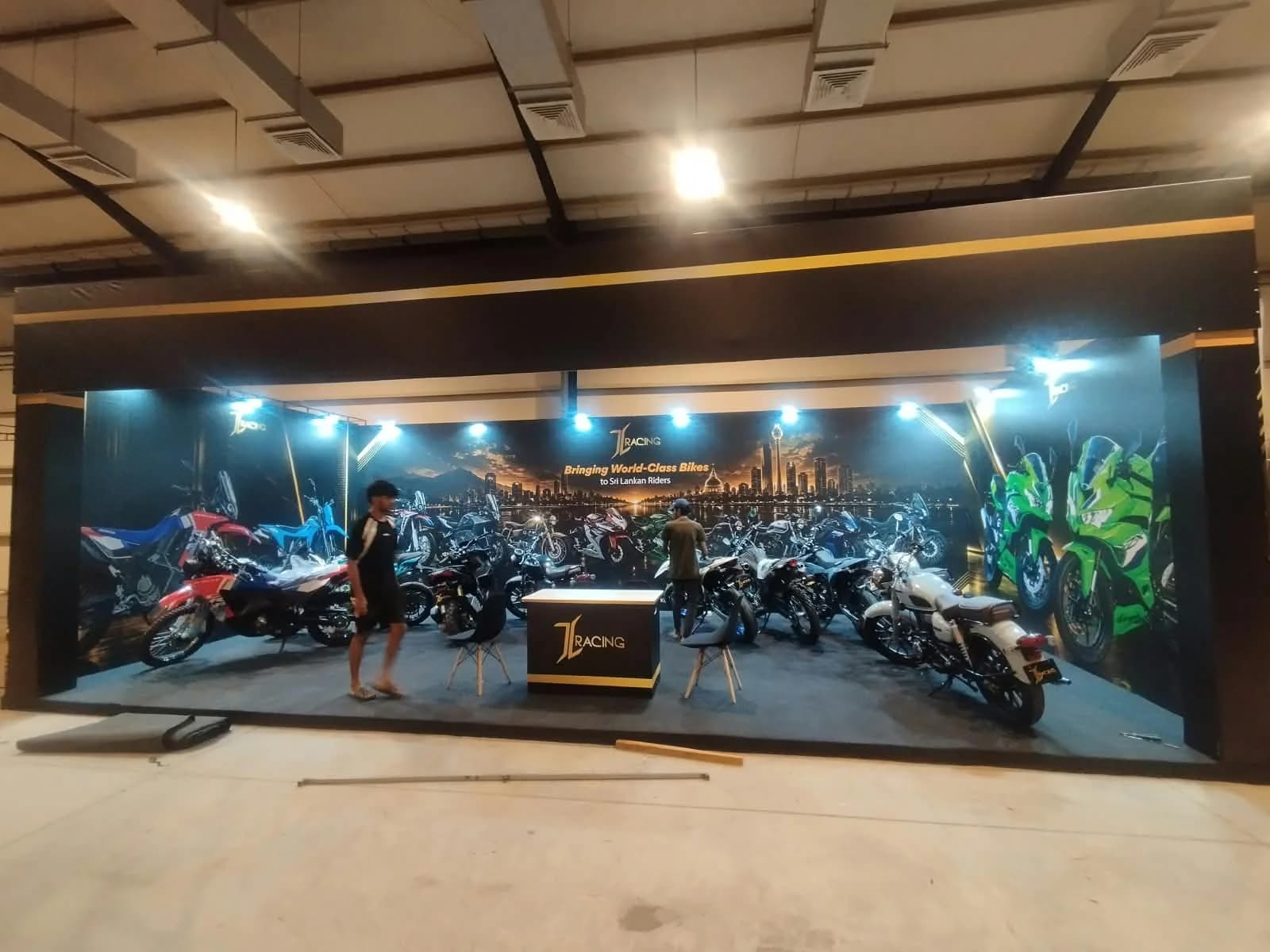 Motorcycle trade show booth Colombo
