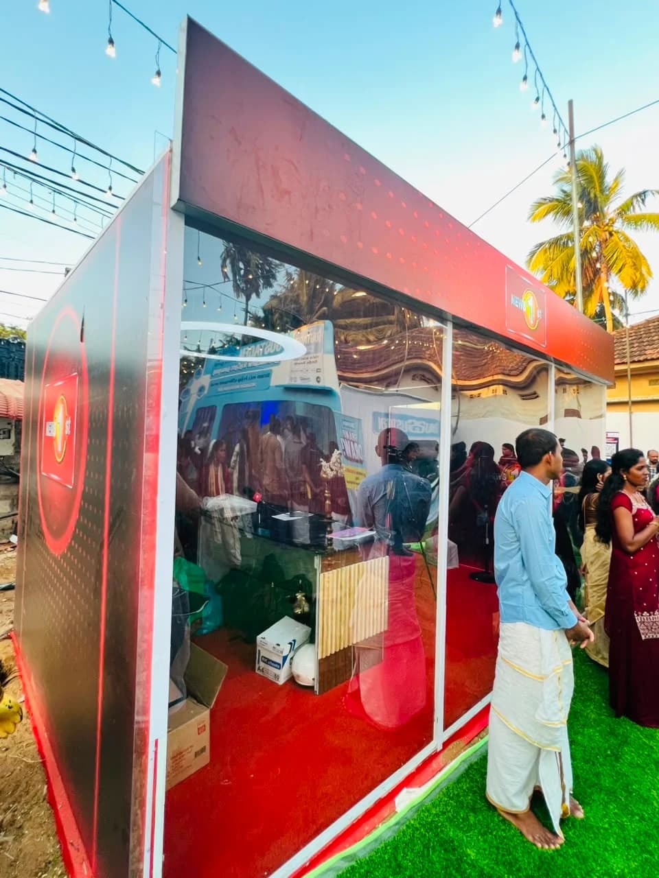 News 1st media exhibition stall outdoor