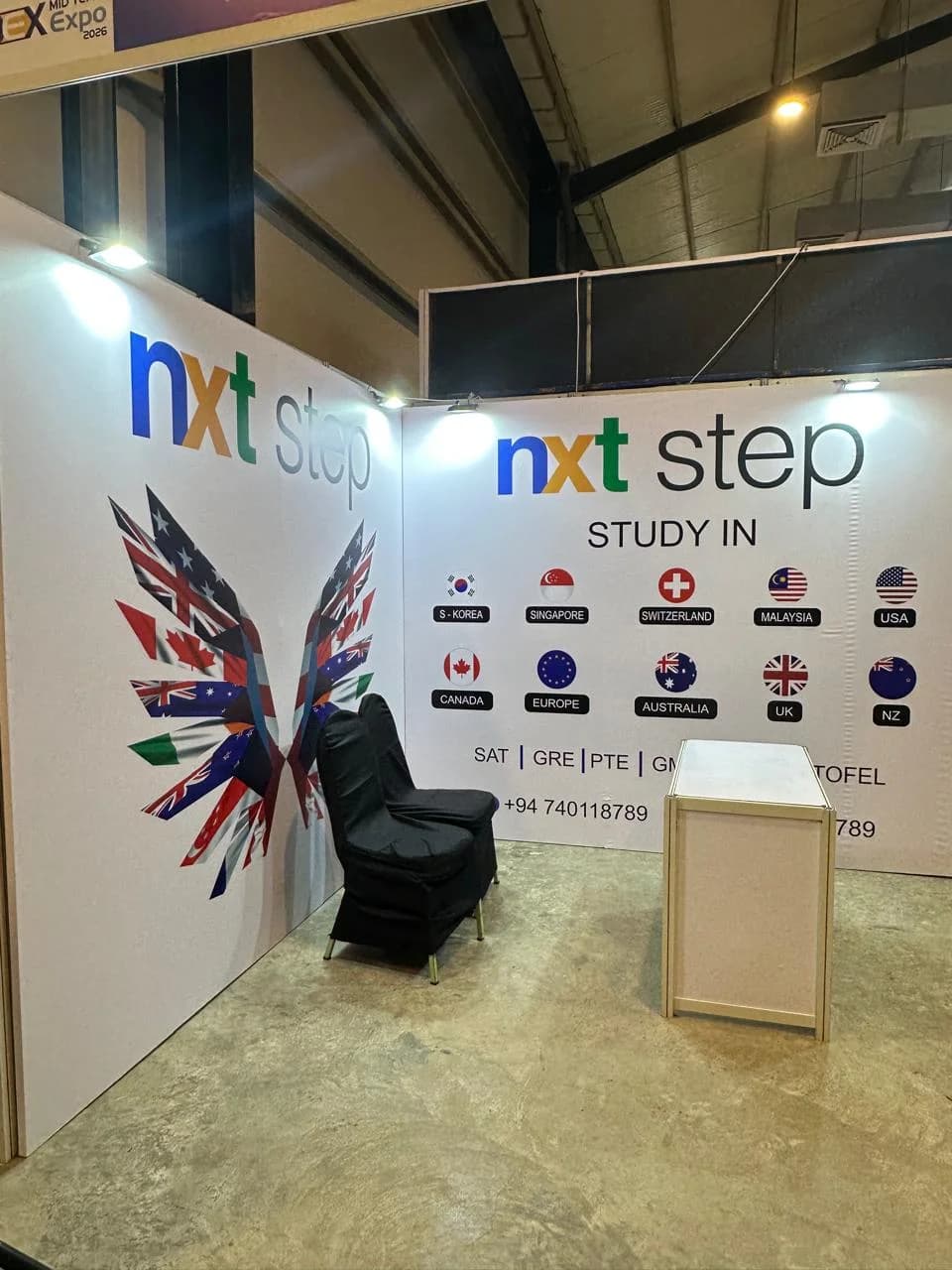 Nxt Step Study Abroad Stall, YC Events Sri Lanka