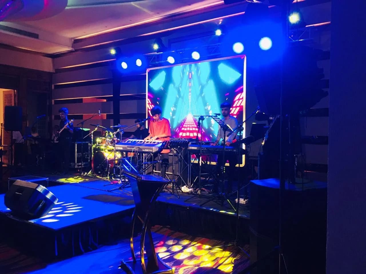 Live Music Stage LED Wall, YC Events Sri Lanka