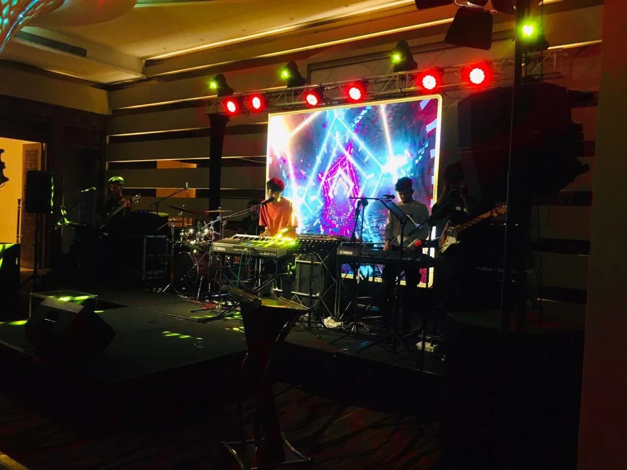 Live Band LED Backdrop, YC Events Sri Lanka