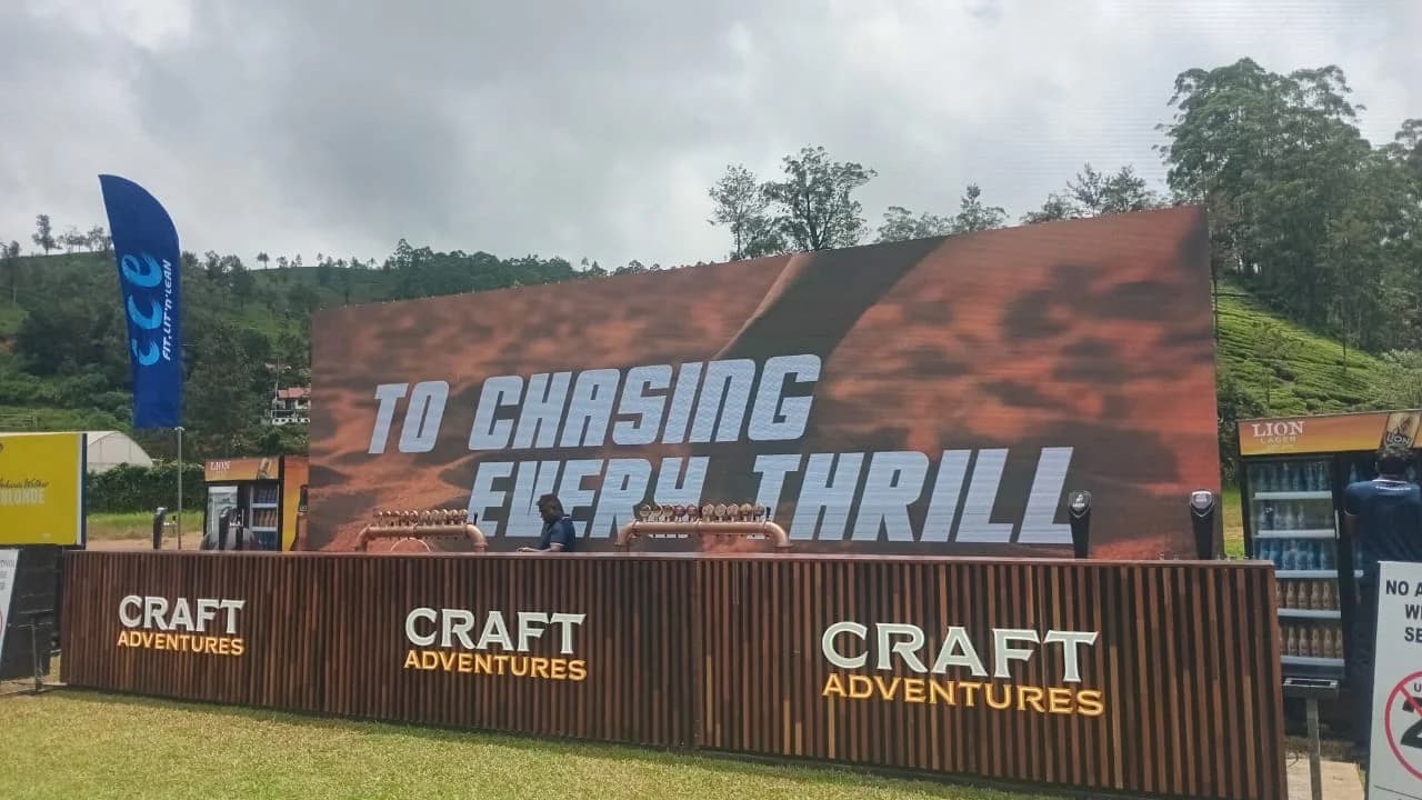 Outdoor Event Bar Backdrop, YC Events Sri Lanka
